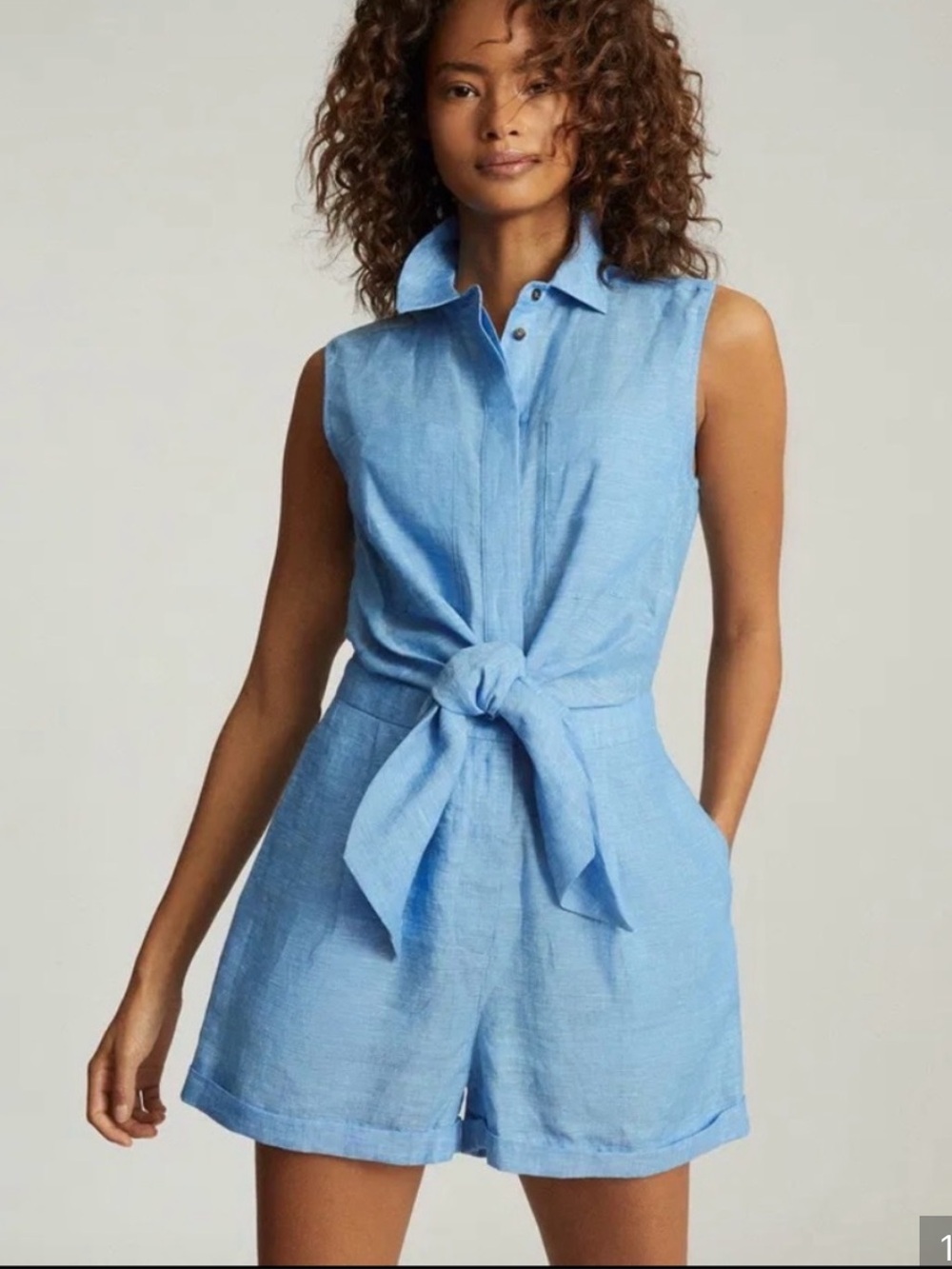 NWT REISS
EMA PLAYSUIT LINEN ROMPER